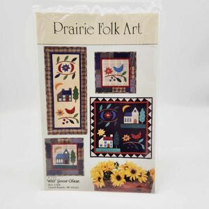Wild Goose Chase Prairie Folk Art Wall Quilt Pattern 110 Primitive Rustic Farm